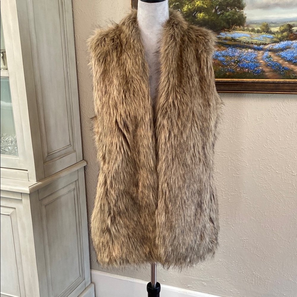 Banana Republic faux fur Vest